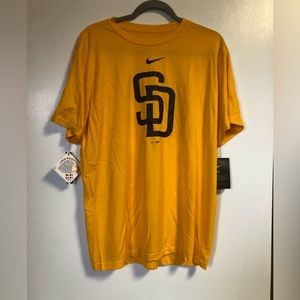 Men's San Diego Padres Nike Gold Legend Fuse XL Logo Performance T-Shirt